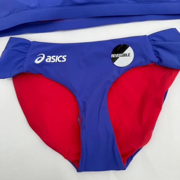 ASICS Beach Volleyball Bikini Set Size Large NEW Reversible UPF Protection NWOT - Picture 6 of 12